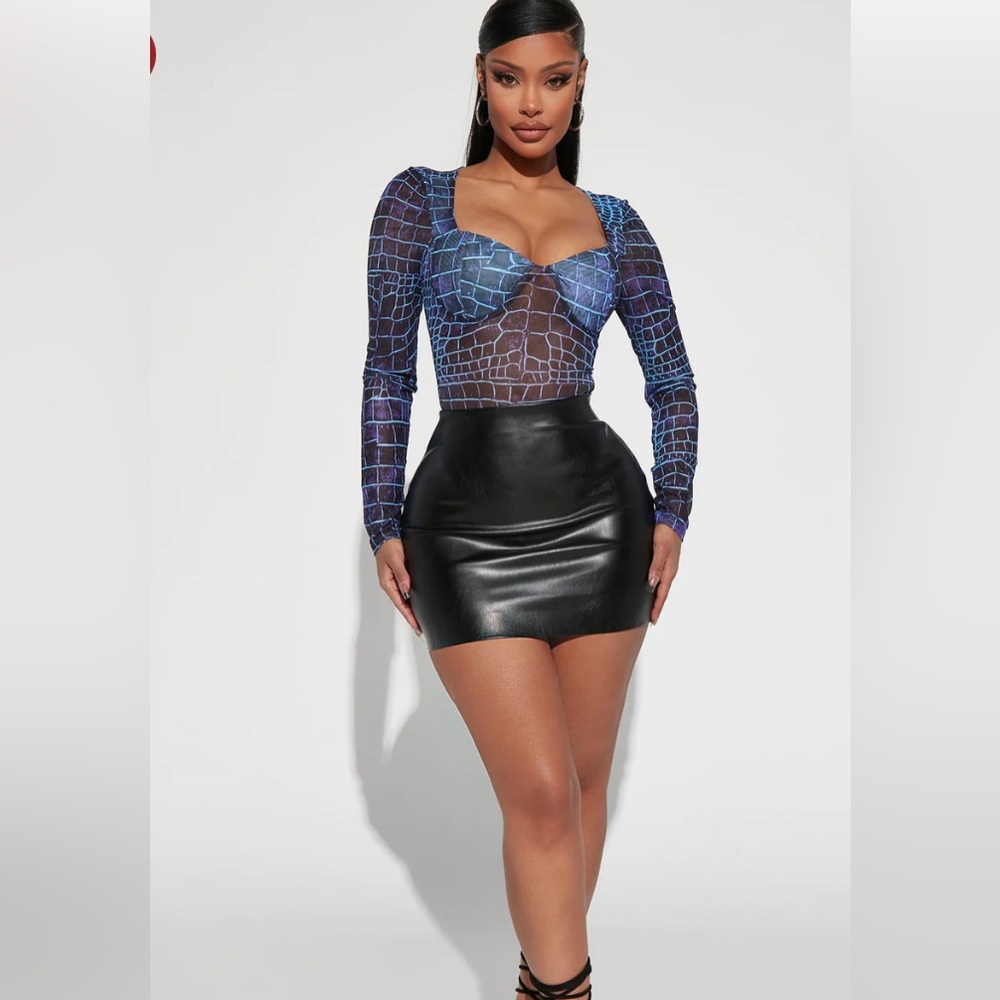 Mesh top - blue